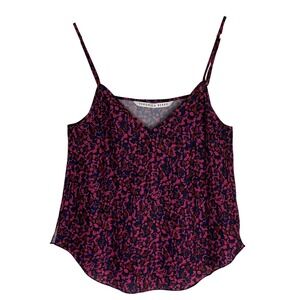 Veronica Beard Camisole Lining Top Pink Dainty Ditsy Floral SZ S